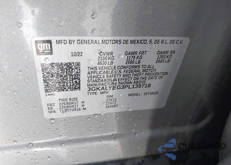 2023 GMC Terrain Awd At4 z USA, uszkodzony, nr VIN 3GKALYEG3PL139718